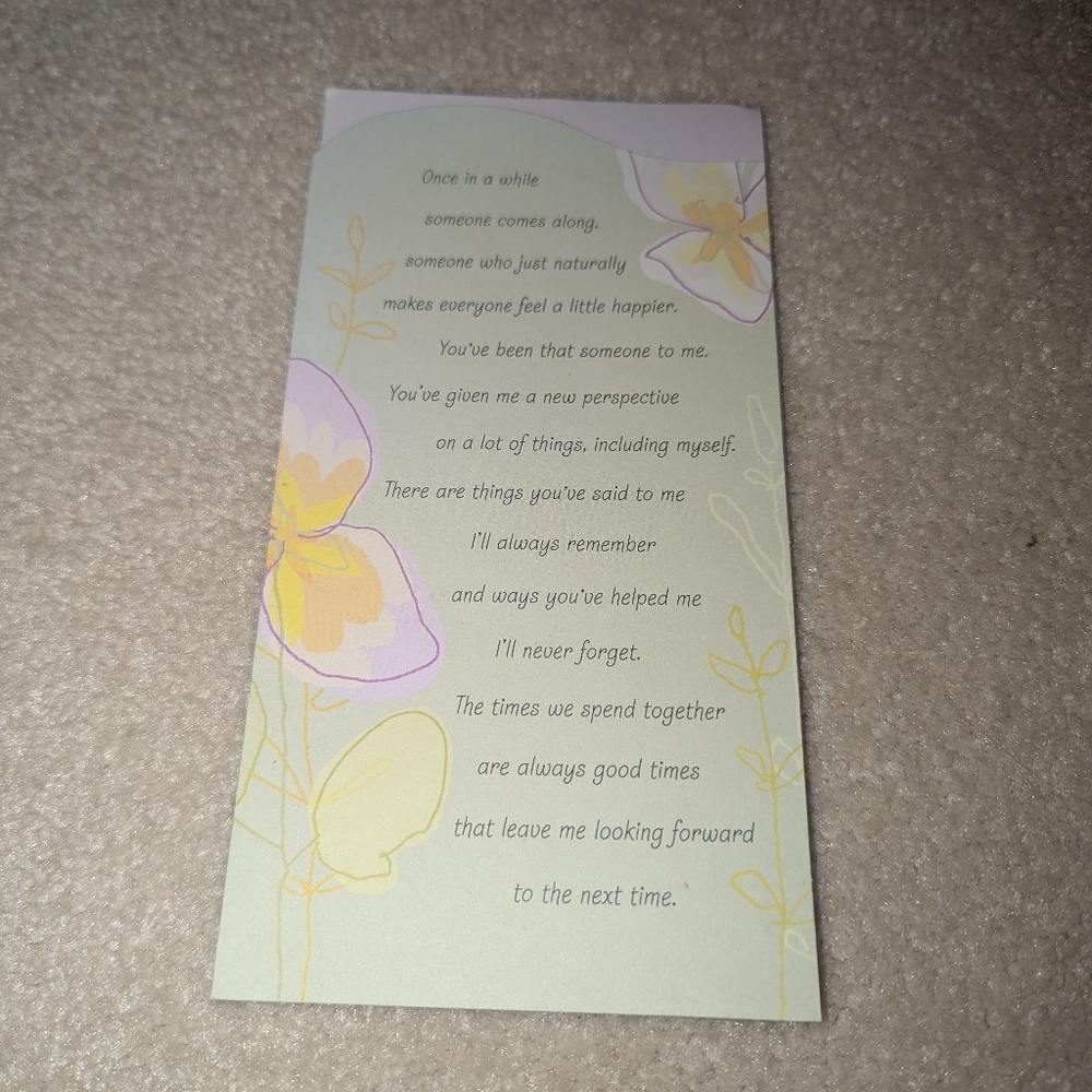 Hallmark Next Time Card